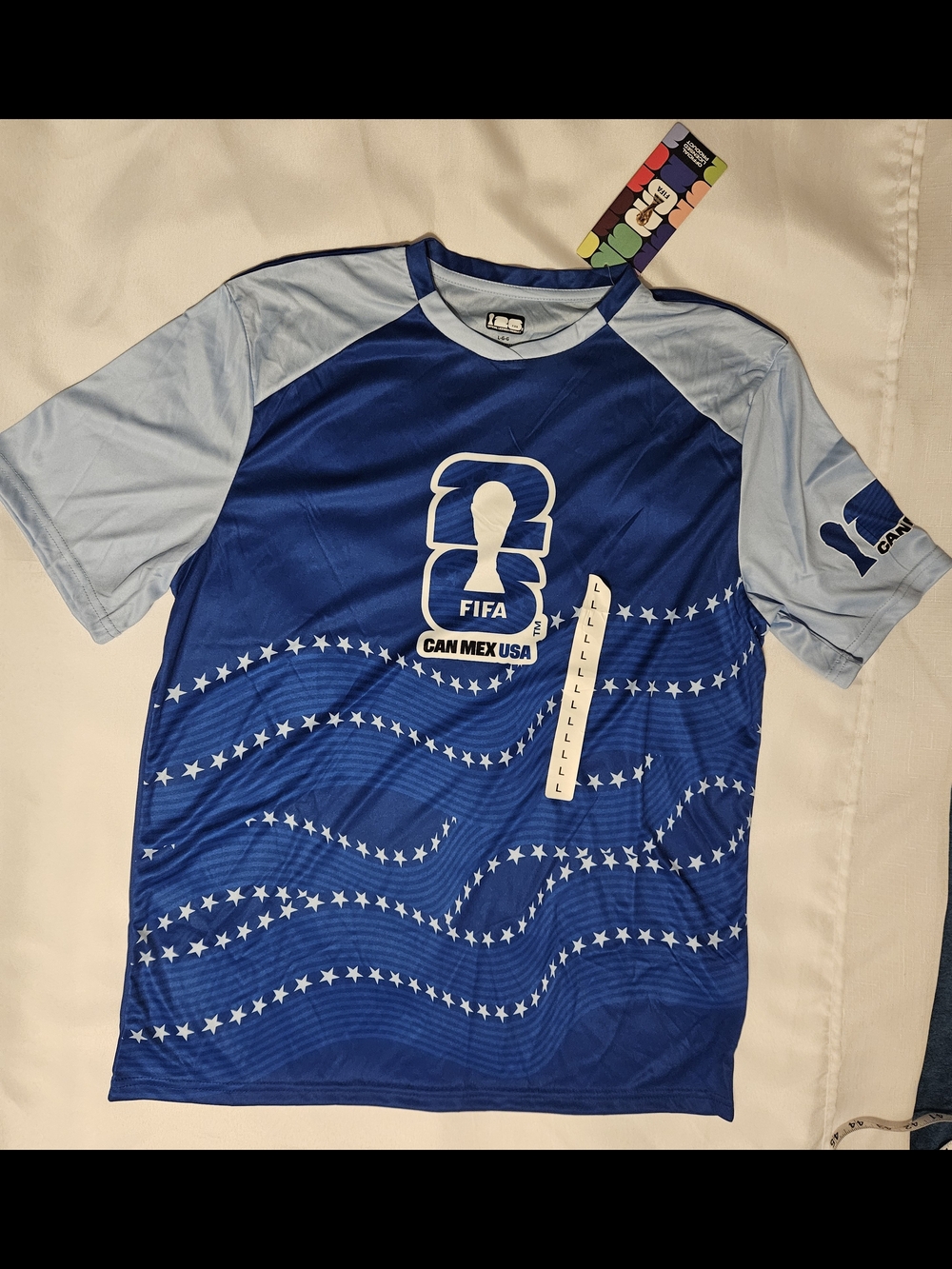 FIFA Can Mex USA Men's Blue Soccer Jersey